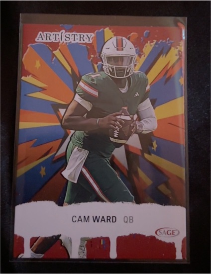 2025 Sage Artistry #3 Cam Ward — front
