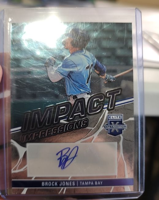2023 Panini Elite Extra Edition #II-BJN Brock Jones Impact Impressions Auto — front