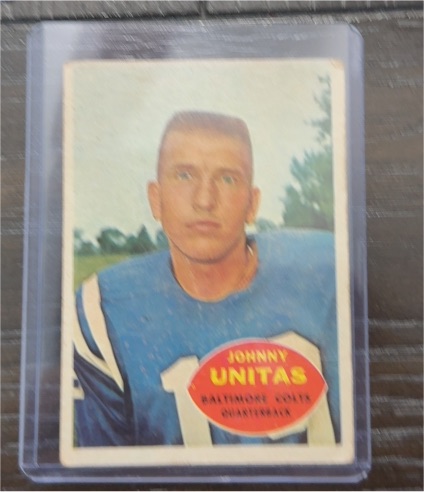 1960 Topps #1 Johnny Unitas — front