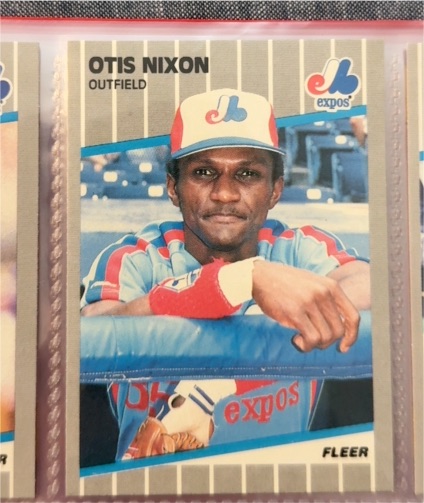 1989 Fleer #387 Otis Nixon — front
