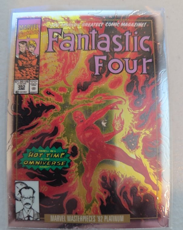 Marvel Masterpieces '92 Platinum Fantastic Four #353 — front