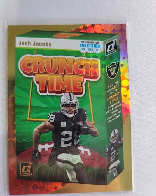 2023 Panini Donruss Crunch Time #CT-9 Josh Jacobs — front
