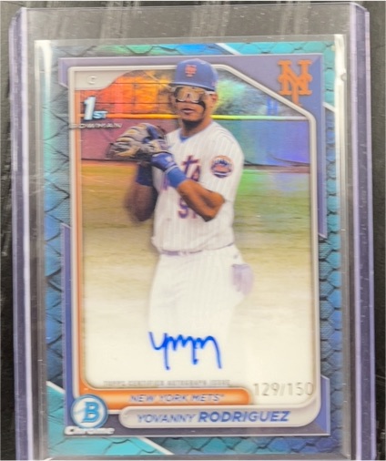 2024 Bowman Chrome #CPA-YR Yovanny Rodriguez — front
