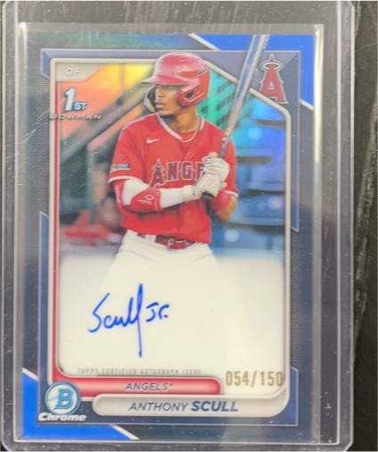 2024 Bowman Chrome Prospect Autographs #CPA-AS Anthony Scull — front