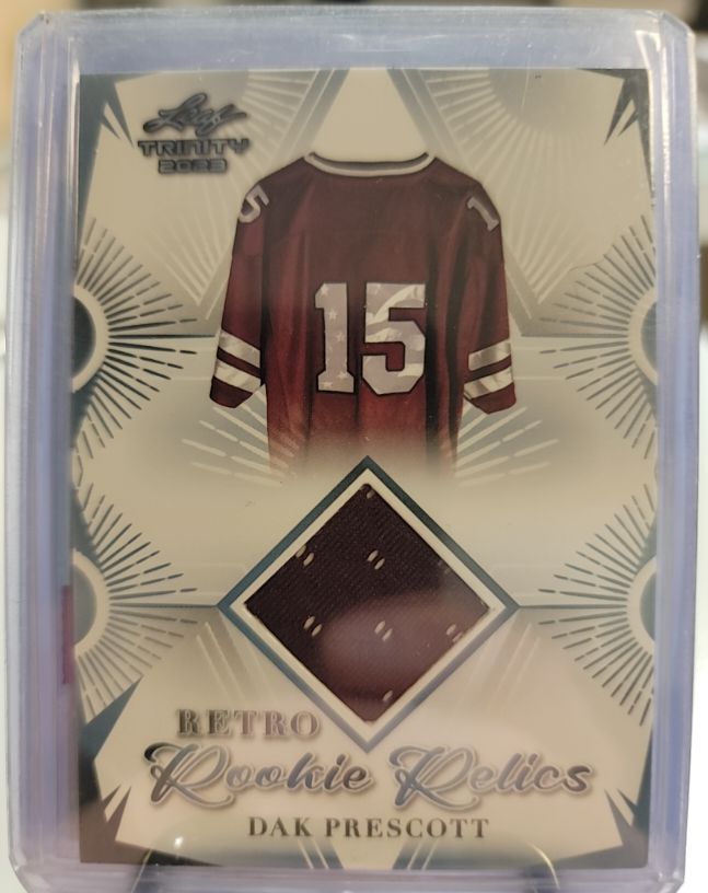 2023 Leaf Trinity Retro Rookie Relics #RRR-11 Dak Prescott — front