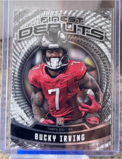 2024 Topps Finest #D-28 Bucky Irving Finest Debuts — front