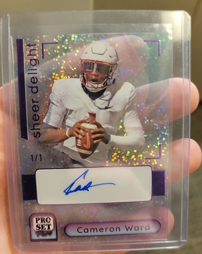 2023 Pro Set Sheer Delight 1/1 Cameron Ward — front