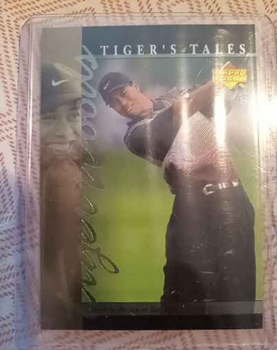 2001 Upper Deck Tiger's Tales #TT23 Tiger Woods — front