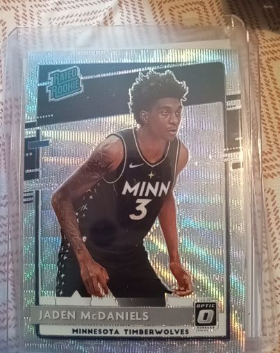 2020-21 Panini Donruss Optic #178 Jaden McDaniels — front