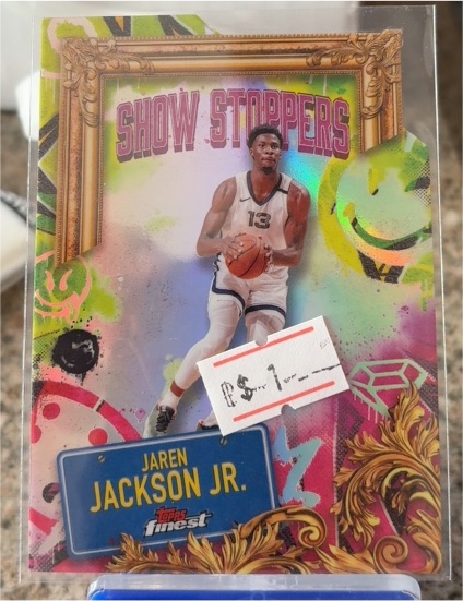 2024-25 Topps Finest #S-17 Jaren Jackson Jr Show Stoppers — front