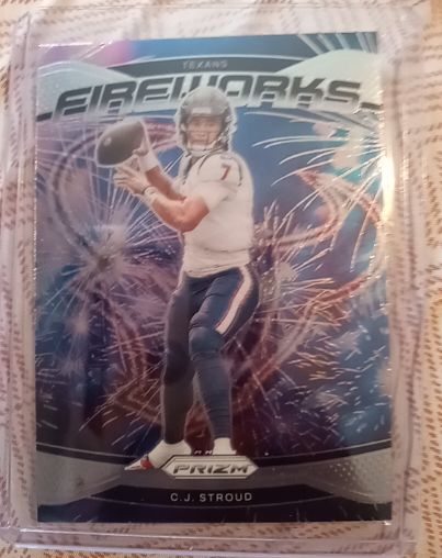 2024 Panini Prizm Fireworks #3 C.J. Stroud — front