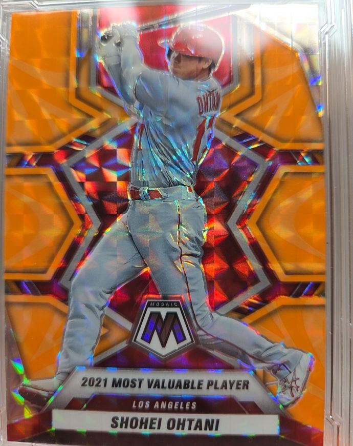 2022 Panini Mosaic #281 Shohei Ohtani 2021 Most Valuable Player — front
