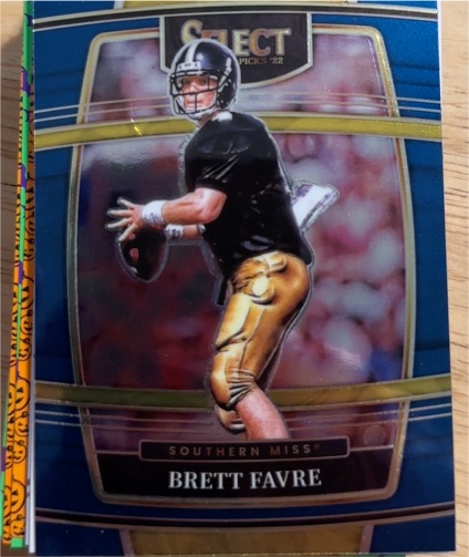 2022 Panini Select Draft Picks #51 Brett Favre Southern Miss Golden Eagles — front