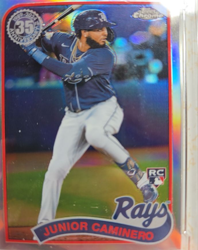2024 Topps Chrome 1989 Topps Baseball #89CB-15 Junior Caminero — front