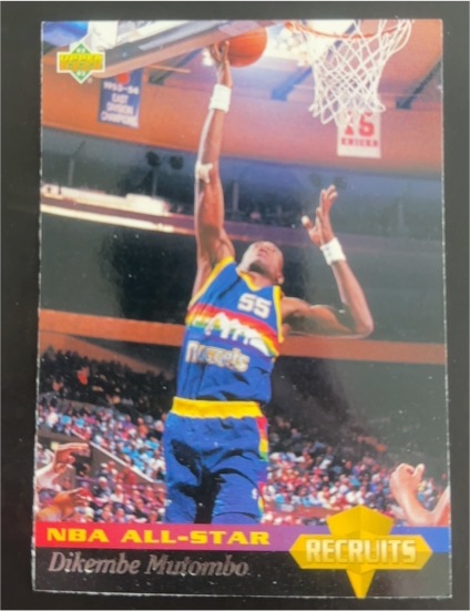 1992-93 Upper Deck NBA All-Stars #33 Dikembe Mutombo — front