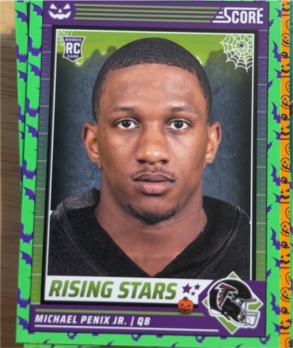 2024 Panini Score-A-Treat #39 Michael Penix Jr. Rising Stars Green Bats — front
