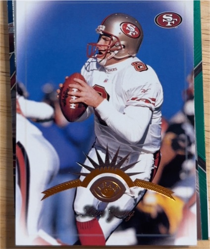 1997 Leaf #1 Steve Young — front