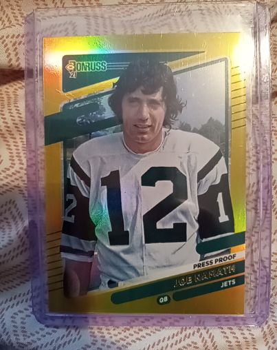 2021 Donruss #42b Joe Namath Press Proof — front