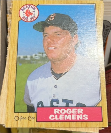 1987 O-Pee-Chee #340 Roger Clemens — front