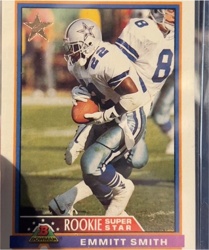 1991 Bowman #3 Emmitt Smith — front