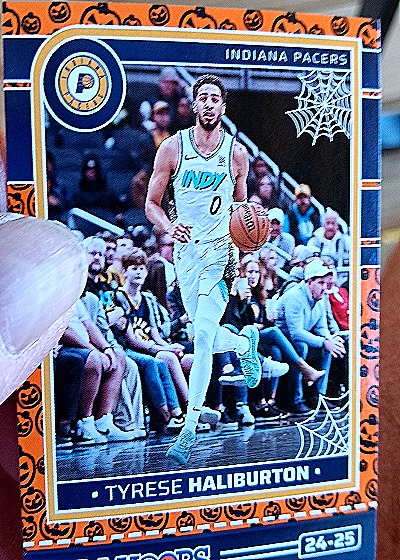 2024-25 Panini NBA Hoops Haunted #150 Tyrese Haliburton — front