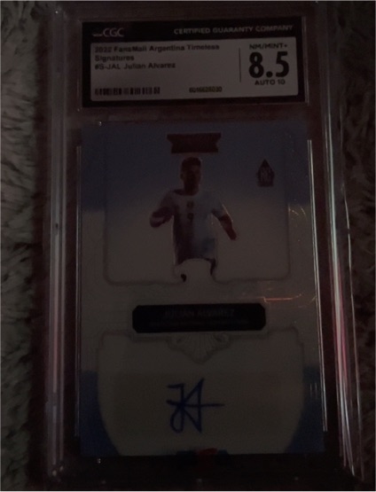 2022 FansMall Argentina Timeless Signatures #6S-JAL Julian Alvarez — front