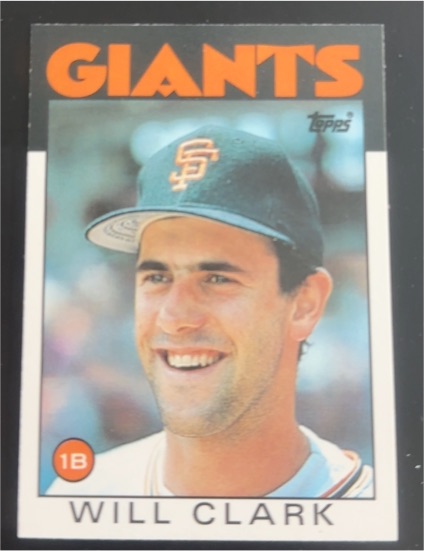 1986 Topps Traded #24T Will Clark — front