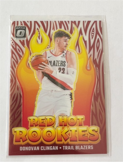 2024-25 Panini Donruss Optic #15 Donovan Clingan Red Hot Rookies — front