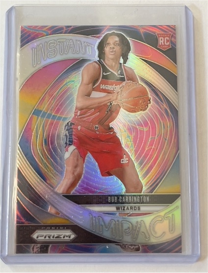 2024-25 Panini Prizm #17 Bub Carrington Instant Impact — front
