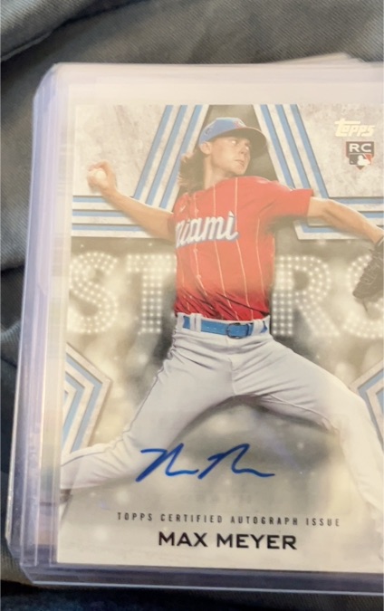 2023 Topps Series 1 Baseball Stars Autographs #BSA-MME Max Meyer — front