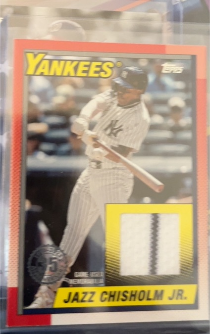 2025 Topps Series 1 - 1990 Topps Baseball Relics Jazz Chisholm Jr. #T90R-JCJ — front