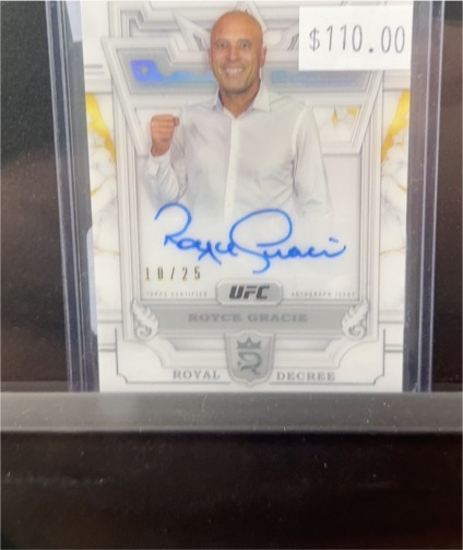 2024 Topps Royalty UFC Royal Decree #RDRG Royce Gracie — front