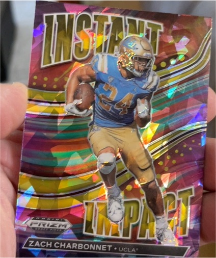 2023 Panini Prizm Draft Picks Instant Impact #II-21 Zach Charbonnet — front