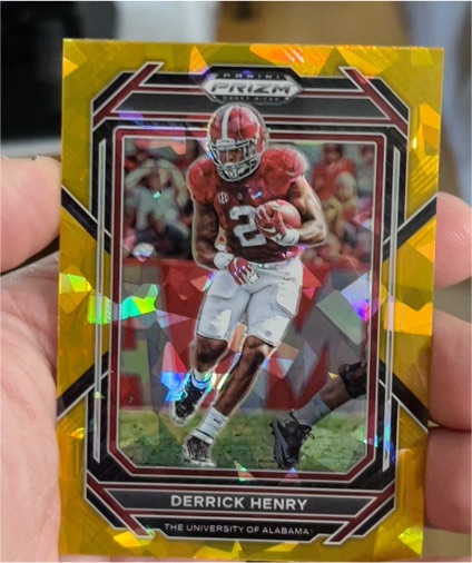 2023 Panini Prizm Draft Picks #30 Derrick Henry Gold Ice — front