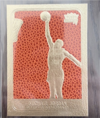 1996 Fleer 23KT Gold Michael Jordan 1986 Rookie — front