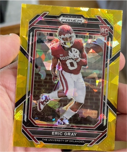 2023 Panini Prizm Draft Picks Eric Gray Rookie Card — front