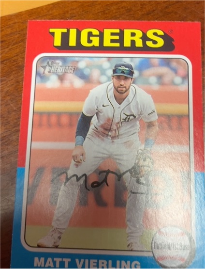 2024 Topps Heritage #231 Matt Vierling — front