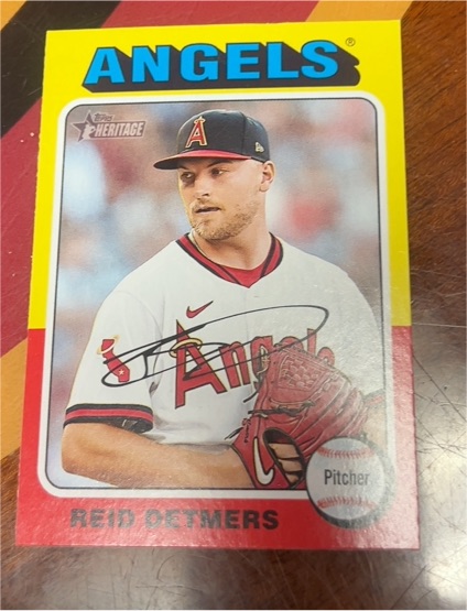 2024 Topps Heritage #422 Reid Detmers — front
