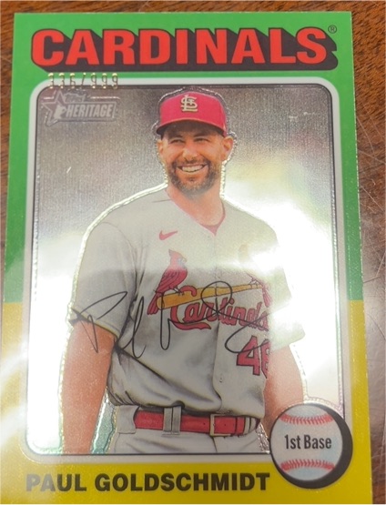 2024 Topps Heritage #490 Paul Goldschmidt — front
