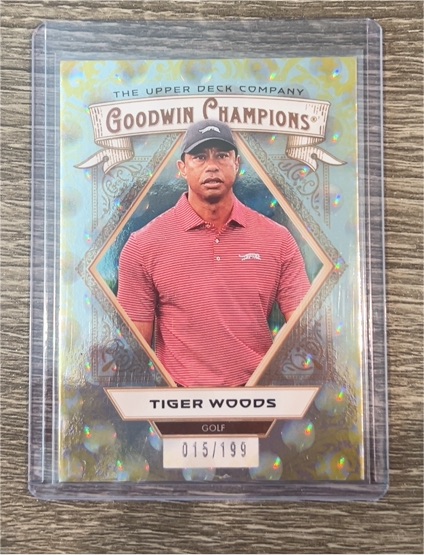 2025 Upper Deck Goodwin Champions #015/199 Tiger Woods — front