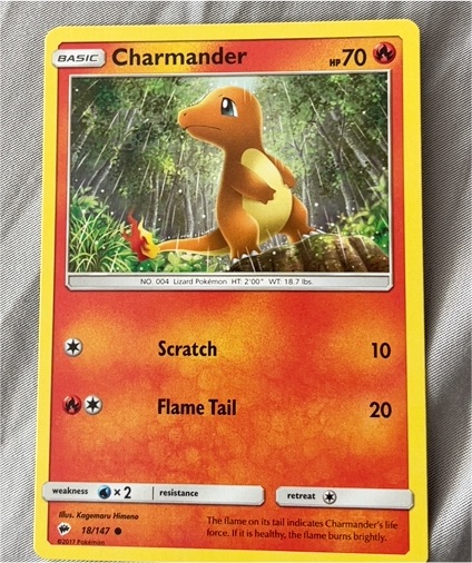2017 Pokémon Burning Shadows #18 Charmander — front