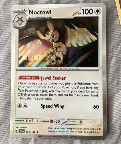 2024 Pokémon Stellar Crown #115 Noctowl — front