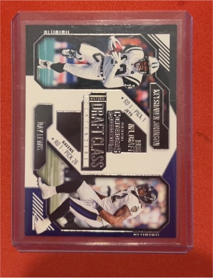2024 Panini Contenders Historic Draft Class #11 Keyshawn Johnson / Ray Lewis — front