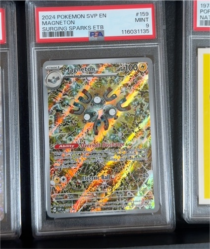2024 Pokemon SVP EN Magneton Surging Sparks ETB #159 — front