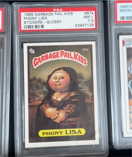 1985 Topps Garbage Pail Kids #67a Phony Lisa — front