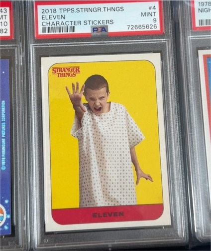 2018 Topps Stranger Things #4 Eleven Character Sticker — front