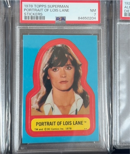 1978 Topps Superman Sticker Portrait Of Lois Lane #NNO — front
