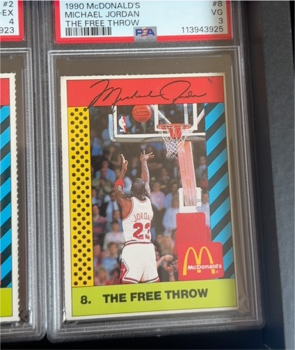 1990 McDonald's #8 Michael Jordan The Free Throw — front
