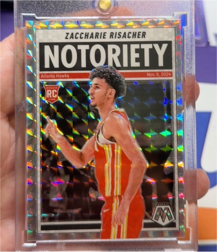 2024-25 Panini Mosaic Notoriety #10 Zaccharie Risacher — front