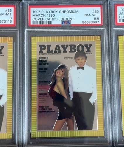 1995 Playboy Chromium Cover Cards Edition 1 #85 March 1990 Donald Trump — front